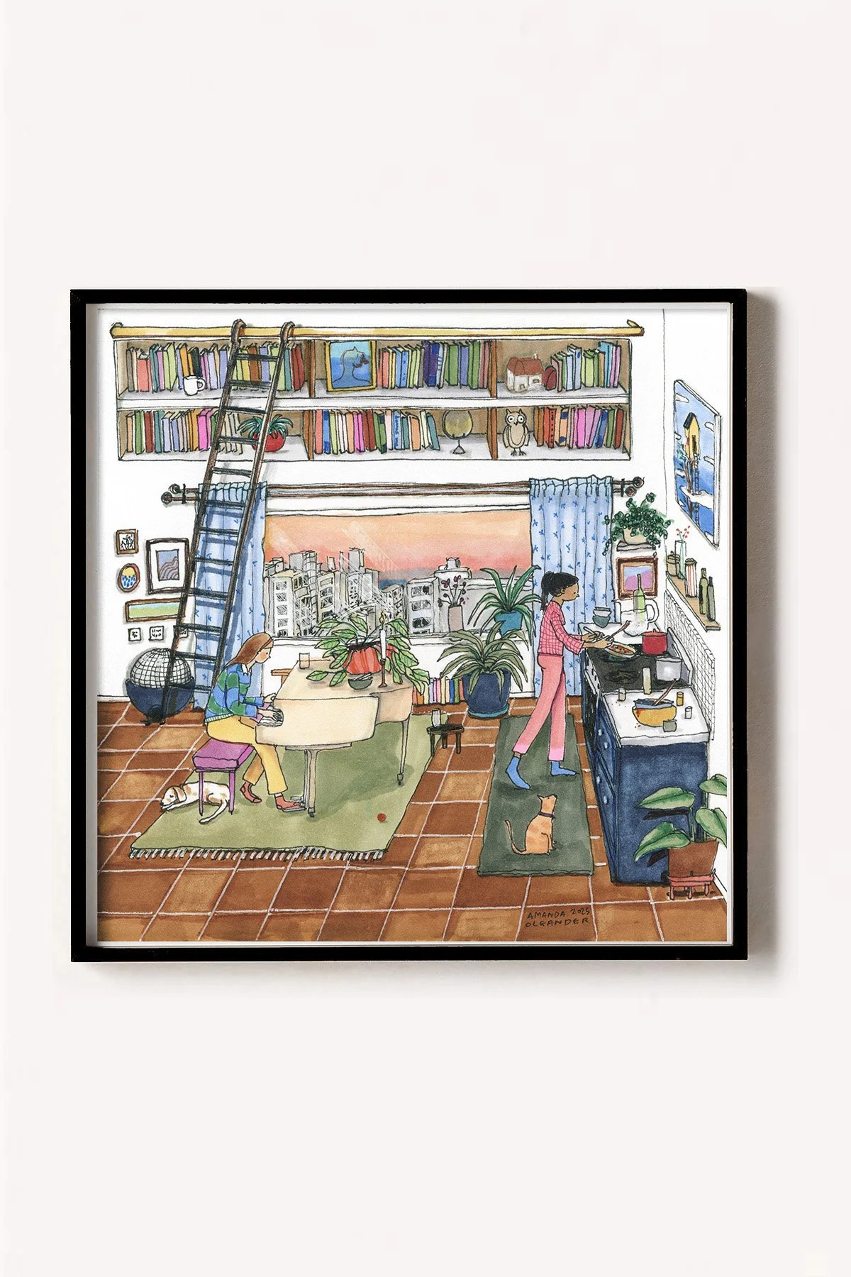 Friendship art print by Amanda Oleander. — AMANDA OLEANDER